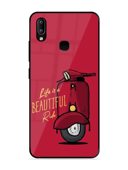 Life Is Beautiful Rides Glossy Metal Phone Cover for Vivo Y91 Zapvi