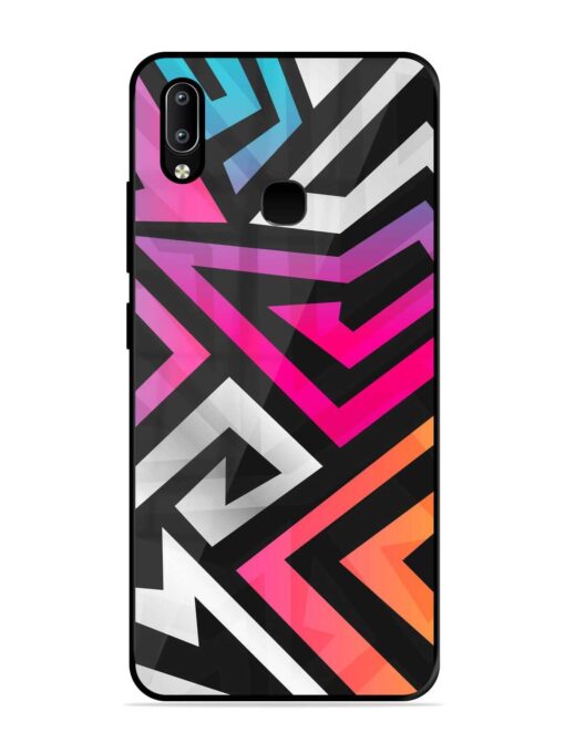 Rainbow Seamless Glossy Metal Phone Cover for Vivo Y91 Zapvi