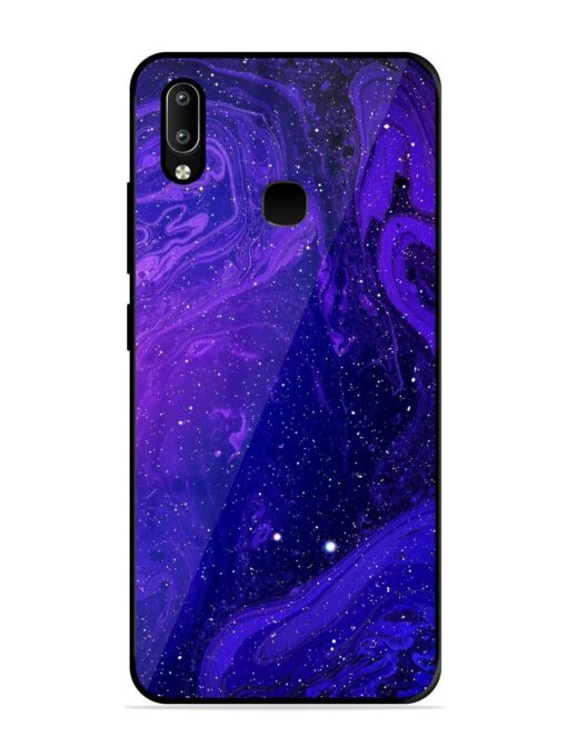 Galaxy Acrylic Abstract Art Glossy Metal Phone Cover for Vivo Y91 Zapvi