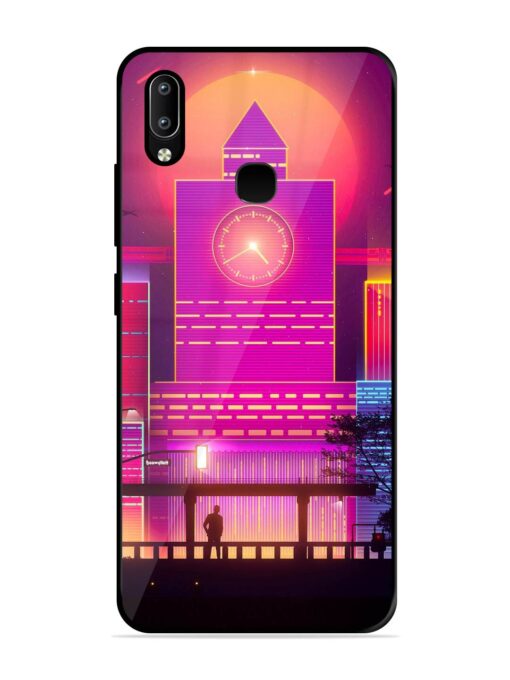 Clock Tower Glossy Metal TPU Phone Cover for Vivo Y91 Zapvi