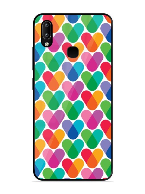 Overlapping Colors Colorful Glossy Metal TPU Phone Cover for Vivo Y91 Zapvi