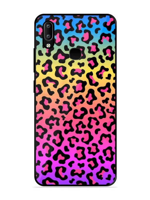 Neon Rainbow Colored Glossy Metal Phone Cover for Vivo Y91 Zapvi