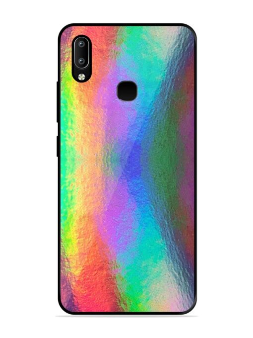 Colorful Holographic Background Glossy Metal TPU Phone Cover for Vivo Y91 Zapvi