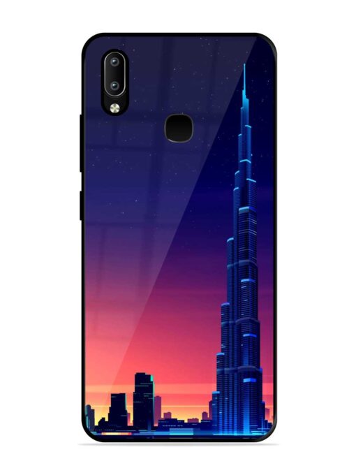 Burj Khalifa Abstract Glossy Metal Phone Cover for Vivo Y91 Zapvi