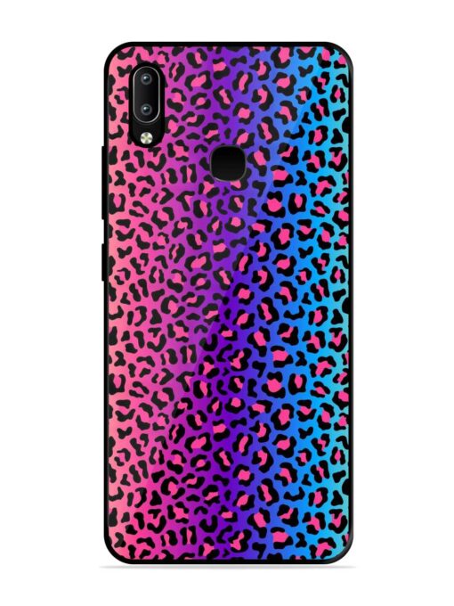 Colorful Leopard Seamless Glossy Metal Phone Cover for Vivo Y91 Zapvi