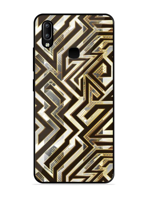 Technology Geometric Seamless Glossy Metal Phone Cover for Vivo Y91 Zapvi