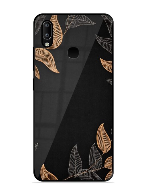 Foliage Art Glossy Metal Phone Cover for Vivo Y91 Zapvi