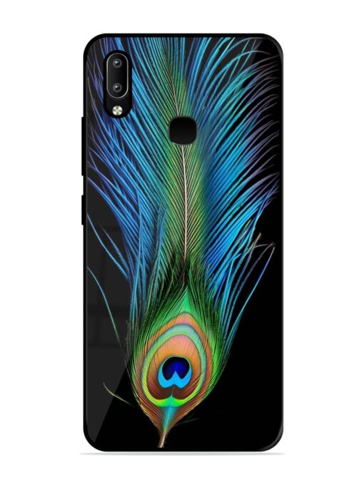 Peacock Feather Glossy Metal TPU Phone Cover for Vivo Y91 Zapvi