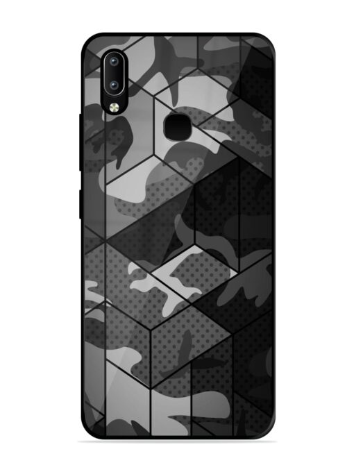 Hexagonal Pattern Glossy Metal Phone Cover for Vivo Y91 Zapvi