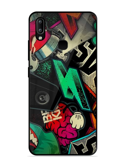 Graffiti Art Glossy Metal Phone Cover for Vivo Y91 Zapvi