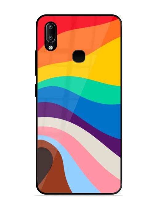 Minimal Pride Art Glossy Metal Phone Cover for Vivo Y91 Zapvi