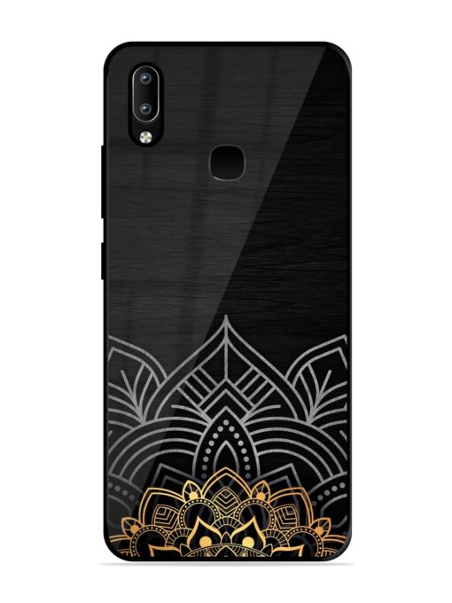 Decorative Golden Pattern Glossy Metal Phone Cover for Vivo Y91 Zapvi