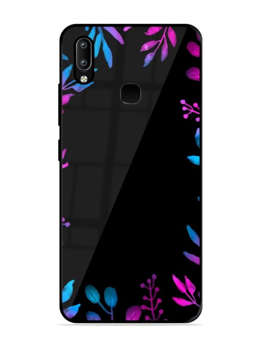 Flower Pattern Watercolor Glossy Metal Phone Cover for Vivo Y91 Zapvi