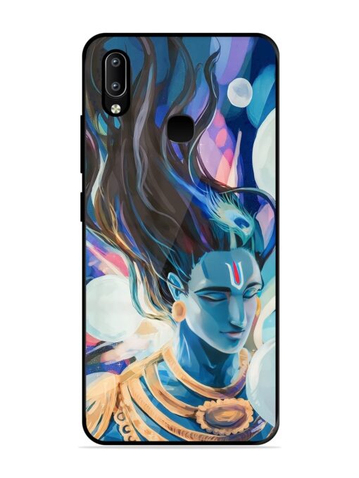 Bhagwan Sri Krishna Glossy Metal Phone Cover for Vivo Y91 Zapvi