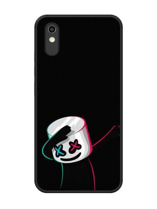 Black Marshmallow Glossy Metal Phone Cover for Vivo Y91I Zapvi