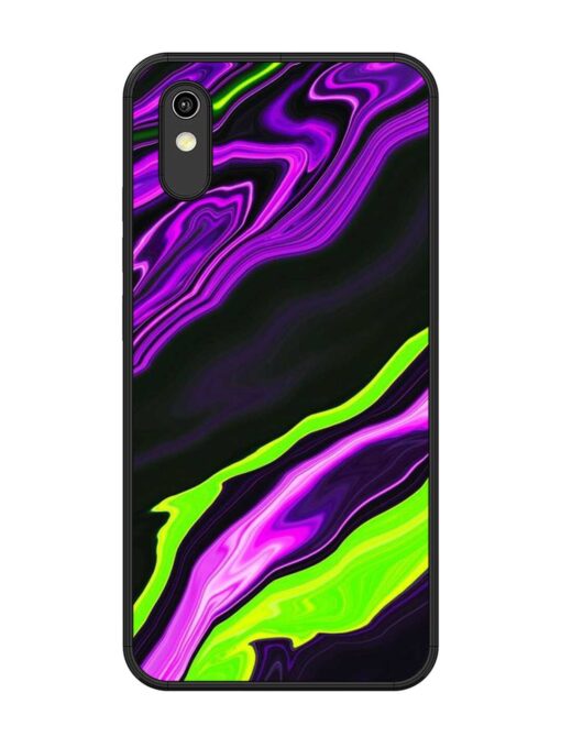 Bright Fluid Violet Glossy Metal Phone Cover for Vivo Y91I Zapvi