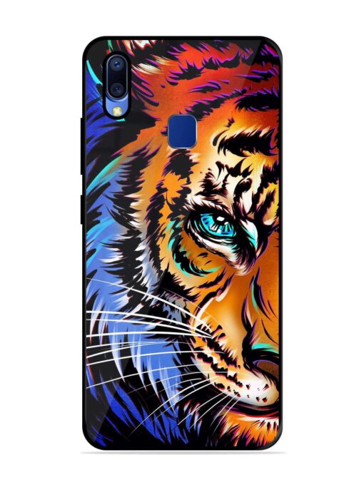 Colorful Lion Art Glossy Metal Phone Cover for Vivo Y95 Zapvi