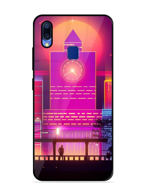 Clock Tower Glossy Metal TPU Phone Cover for Vivo Y95 Zapvi