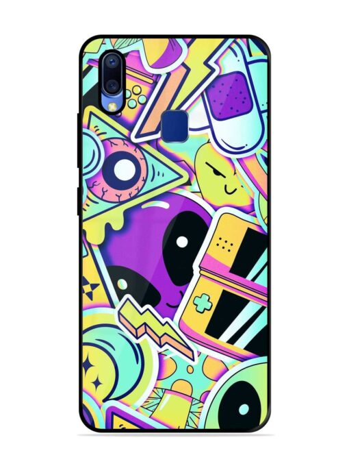 Scratch Art Glossy Metal Phone Cover for Vivo Y95 Zapvi