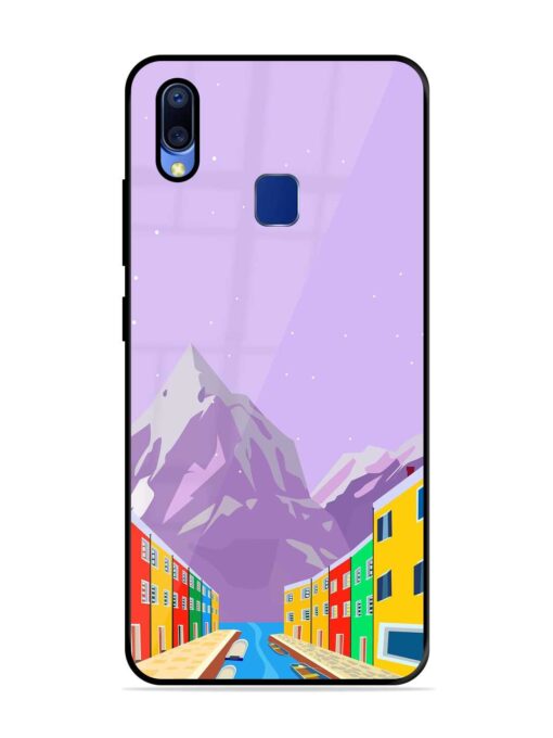 Venice City Illustration Glossy Metal Phone Cover for Vivo Y95 Zapvi