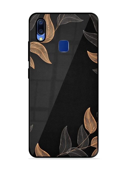 Foliage Art Glossy Metal Phone Cover for Vivo Y95 Zapvi