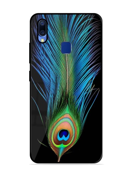 Peacock Feather Glossy Metal TPU Phone Cover for Vivo Y95 Zapvi