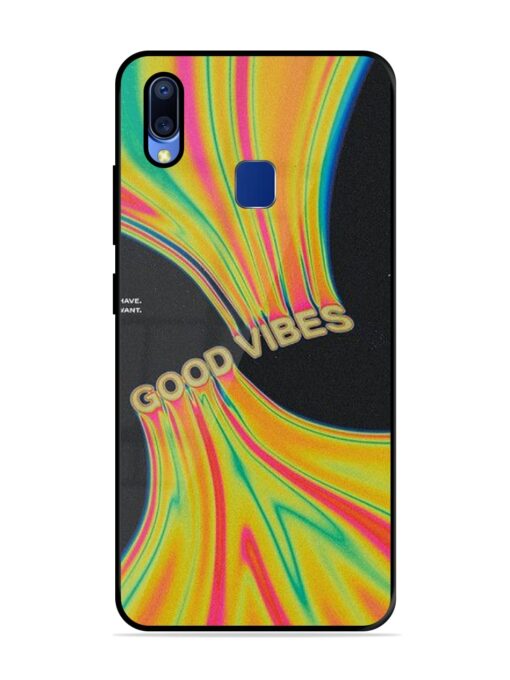 Good Vibes Glossy Metal Phone Cover for Vivo Y95 Zapvi