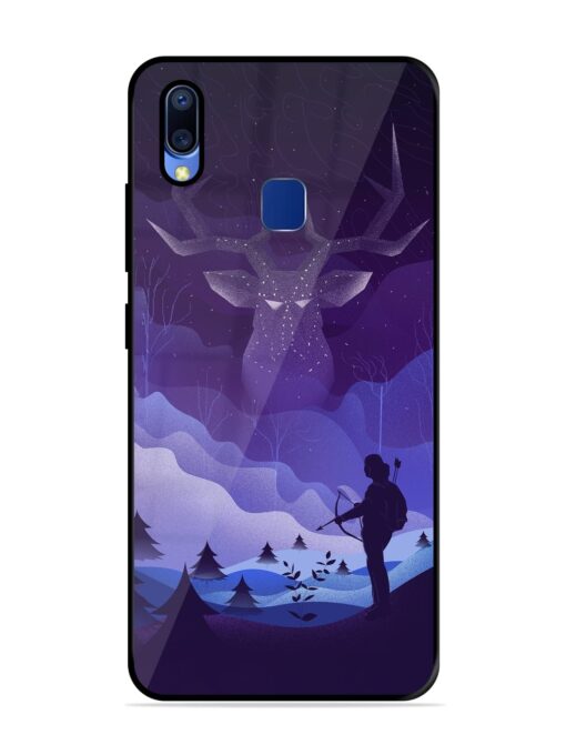 Deer Forest River Glossy Metal Phone Cover for Vivo Y95 Zapvi