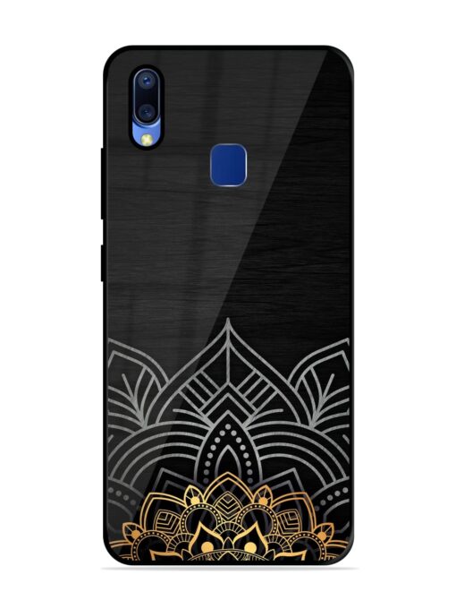 Decorative Golden Pattern Glossy Metal Phone Cover for Vivo Y95 Zapvi