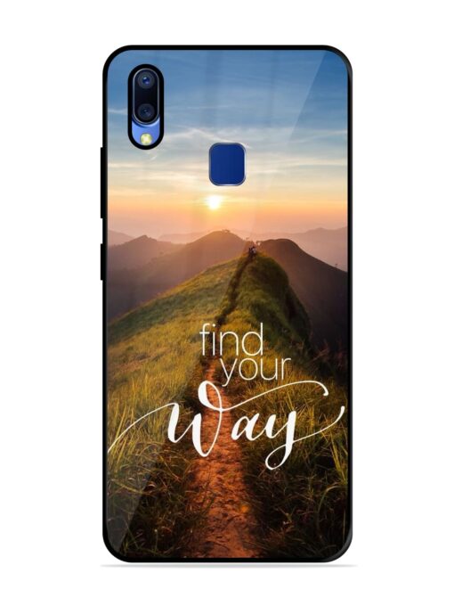 Find Your Way Glossy Metal Phone Cover for Vivo Y95 Zapvi