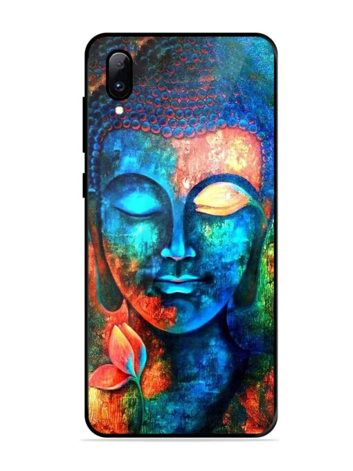 Buddha Painting Glossy Metal Phone Cover for Vivo Y97 Zapvi