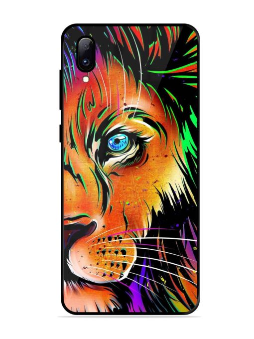 Colorful Lion Design Glossy Metal TPU Phone Cover for Vivo Y97 Zapvi