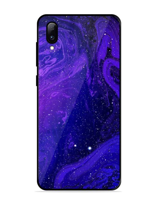 Galaxy Acrylic Abstract Art Glossy Metal Phone Cover for Vivo Y97 Zapvi