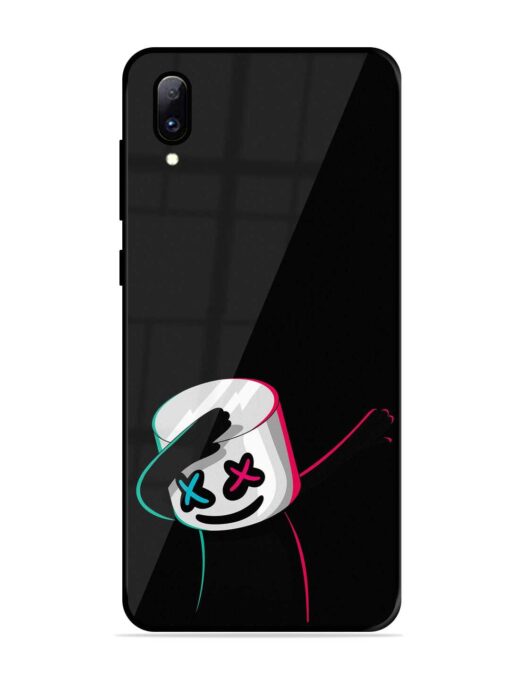 Black Marshmallow Glossy Metal Phone Cover for Vivo Y97