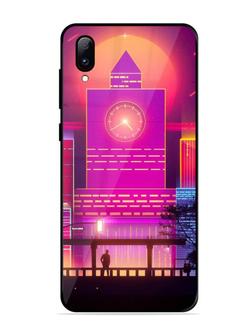 Clock Tower Glossy Metal TPU Phone Cover for Vivo Y97 Zapvi