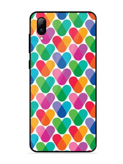 Overlapping Colors Colorful Glossy Metal TPU Phone Cover for Vivo Y97 Zapvi