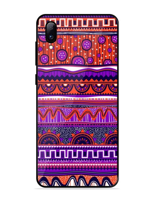 Ethnic Seamless Pattern Glossy Metal TPU Phone Cover for Vivo Y97 Zapvi