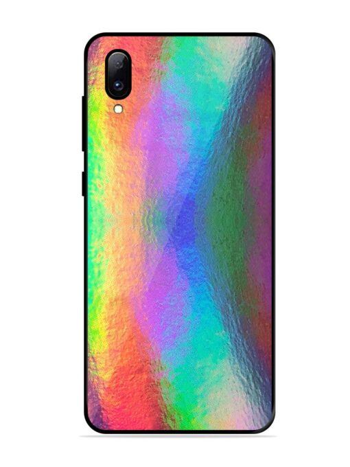 Colorful Holographic Background Glossy Metal TPU Phone Cover for Vivo Y97 Zapvi