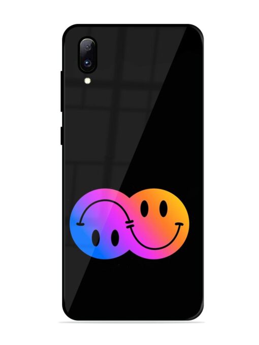 Gradient Smile Art Glossy Metal TPU Phone Cover for Vivo Y97 Zapvi