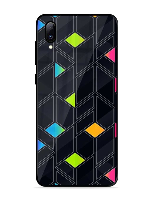 Abstract Mosaic Seamless Glossy Metal Phone Cover for Vivo Y97 Zapvi