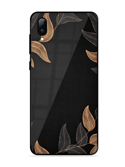 Foliage Art Glossy Metal Phone Cover for Vivo Y97