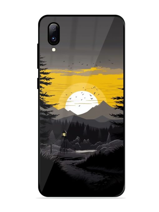 Sunset Vector Glossy Metal Phone Cover for Vivo Y97