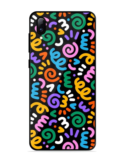 Colorful Seamless Vector Glossy Metal Phone Cover for Vivo Y97 Zapvi