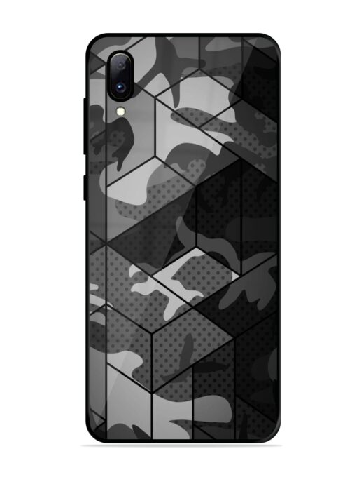 Hexagonal Pattern Glossy Metal Phone Cover for Vivo Y97 Zapvi