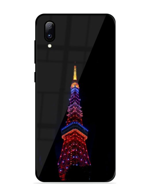 Eiffel Tower Night View Glossy Metal Phone Cover for Vivo Y97 Zapvi