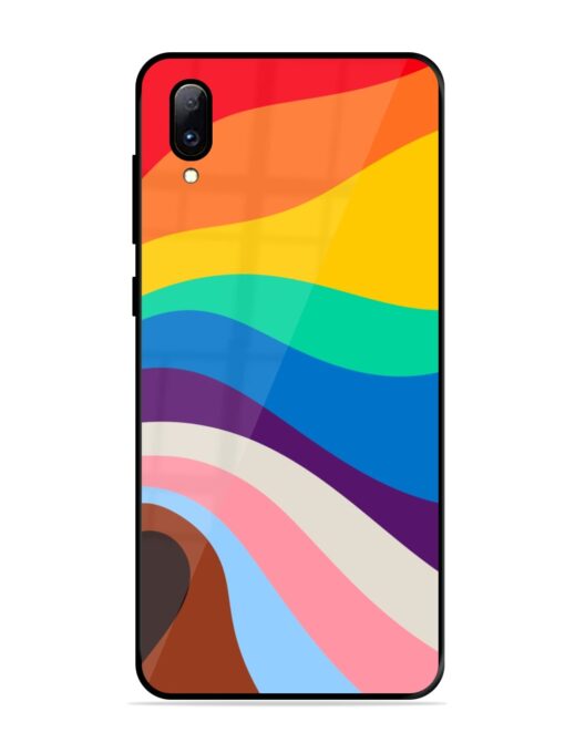 Minimal Pride Art Glossy Metal Phone Cover for Vivo Y97 Zapvi