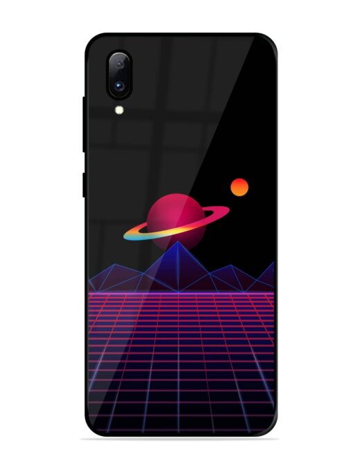 Wave Aesthetic Glossy Metal Phone Cover for Vivo Y97