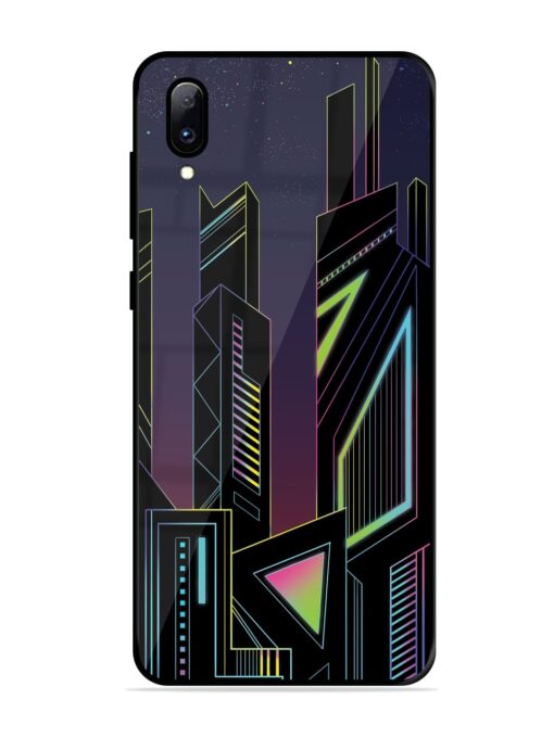 Neon Dreamscape Glossy Metal Phone Cover for Vivo Y97 Zapvi