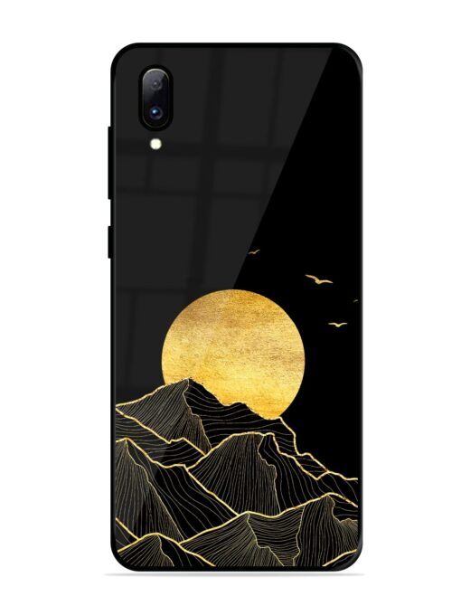 Golden Sunrise Glossy Metal Phone Cover for Vivo Y97 Zapvi