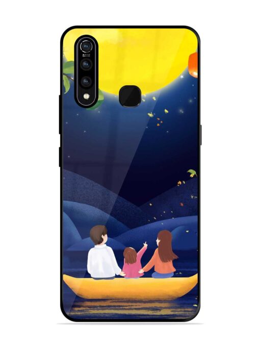 Happy Family And Beautiful View Glossy Metal Phone Cover for Vivo Z1 Pro Zapvi